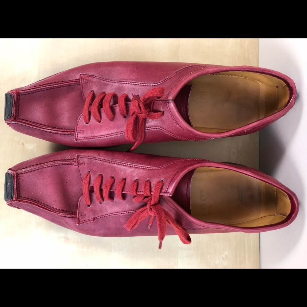 Bally Cheetah Sneaker Red Leather Size 13